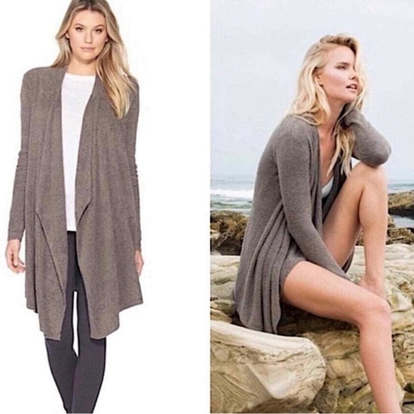 Barefoot Dreams Drape Front Cardigan - Picture 1 of 6
